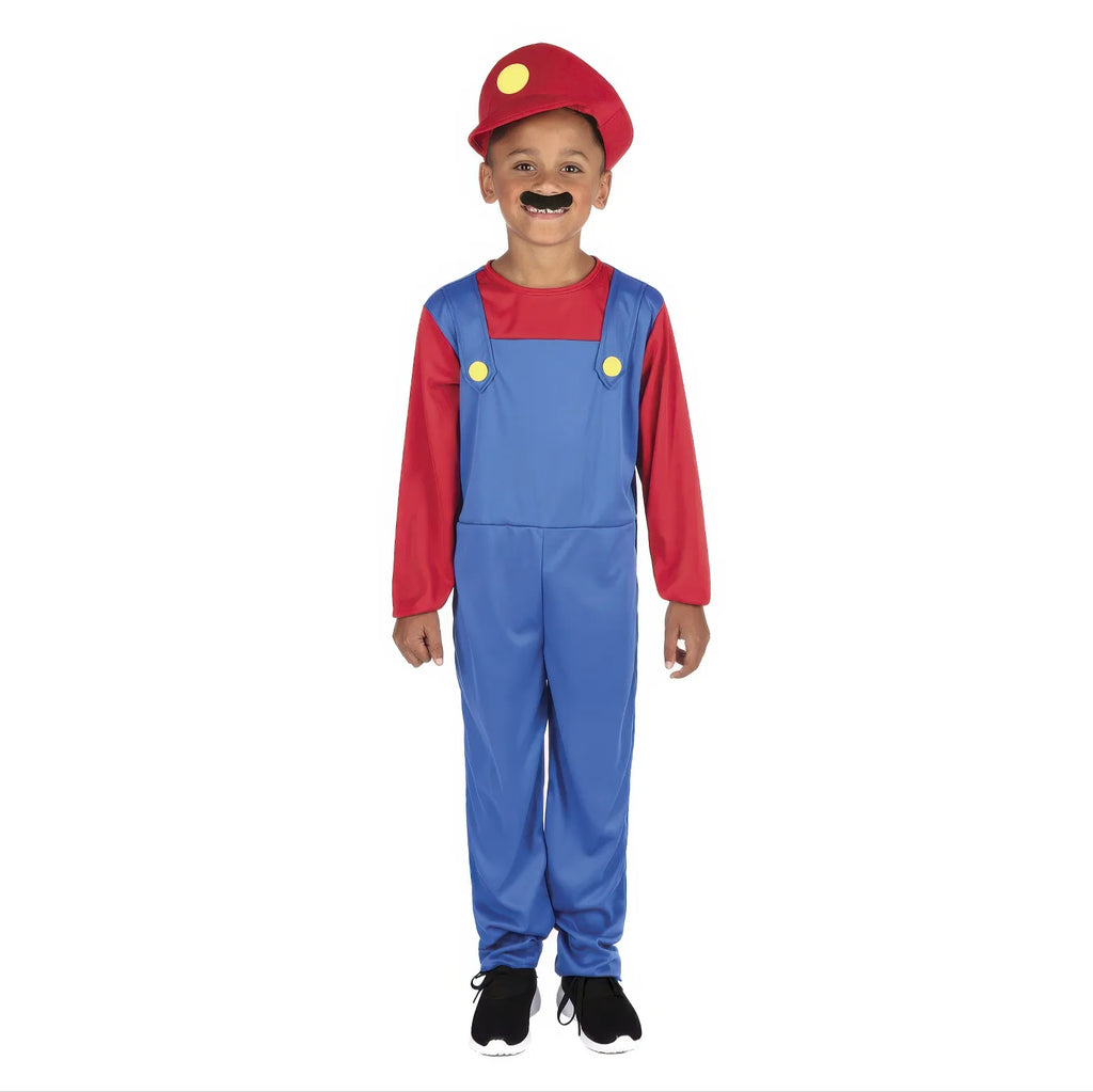 Plumber Kids Fancy Dress Costume - Size Large