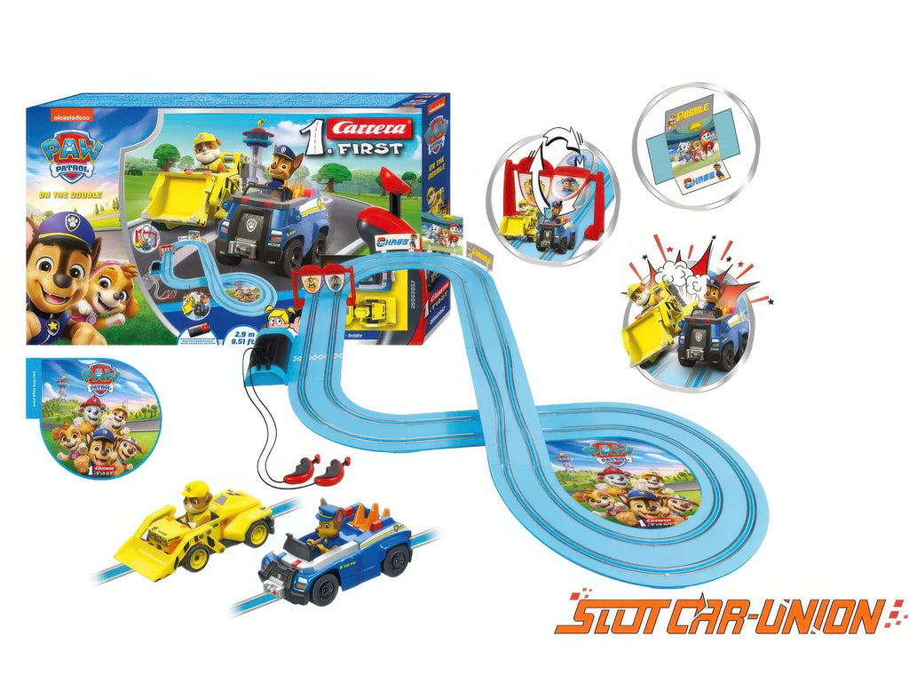 Carrera First PAW Patrol Double 2.9m Track Racing Set