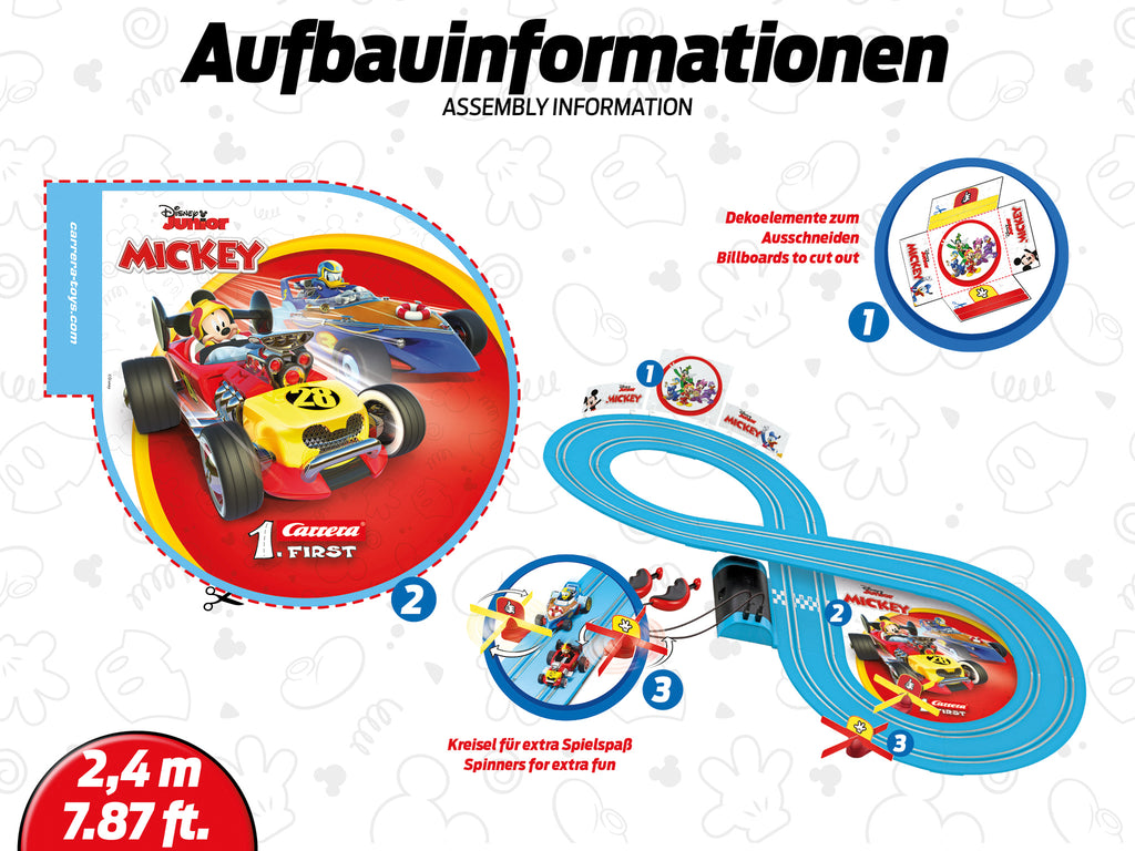 Carrera First Race Track - Mickey's Fun Race - TOYBOX Toy Shop