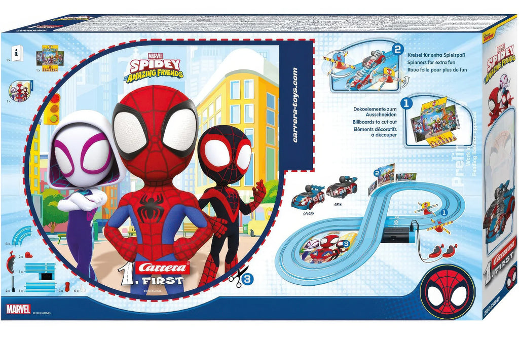 Carrera First Spidey Web Spinners Race Track 2.4m - TOYBOX Toy Shop