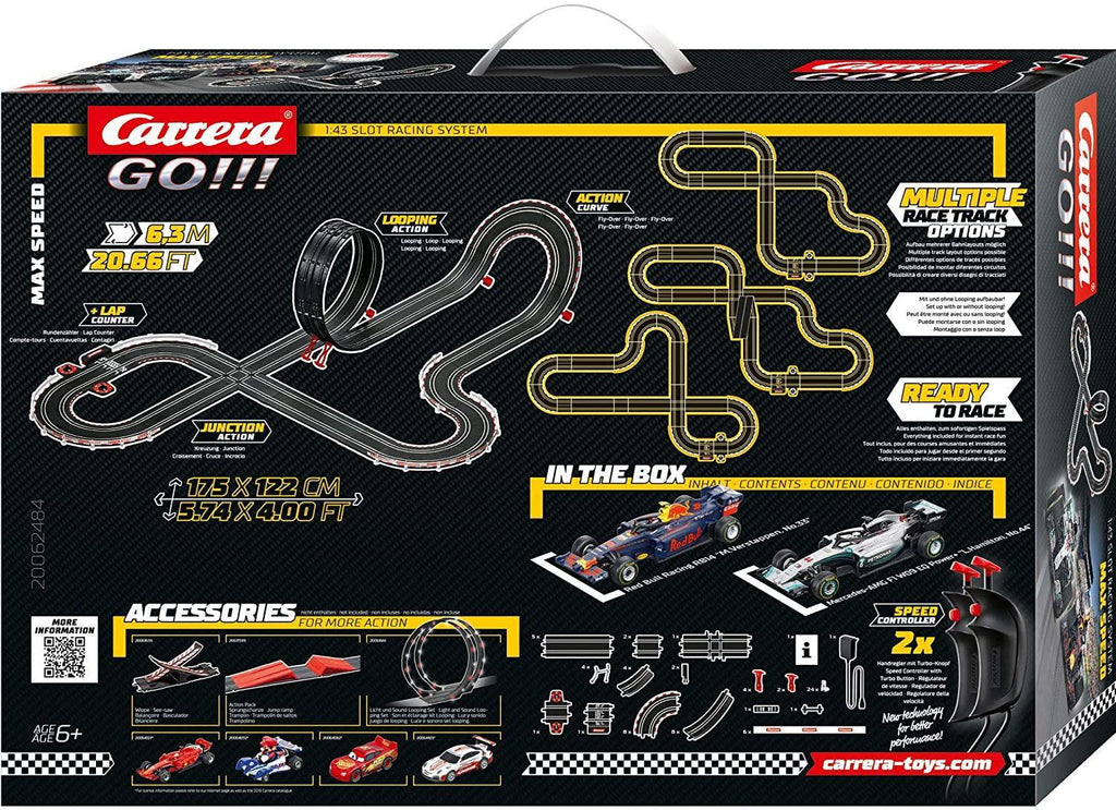 Carrera Go!! Max Speed Track Car Racing Playset - TOYBOX Toy Shop