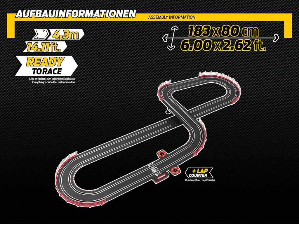 Carrera Go!!! Flying Lap Race Track Set 4.3m
