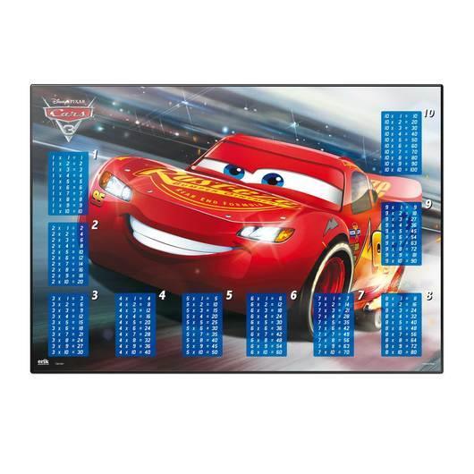 Cars 3 Educational Desktop Mat with Multiplication Tables - TOYBOX Toy Shop