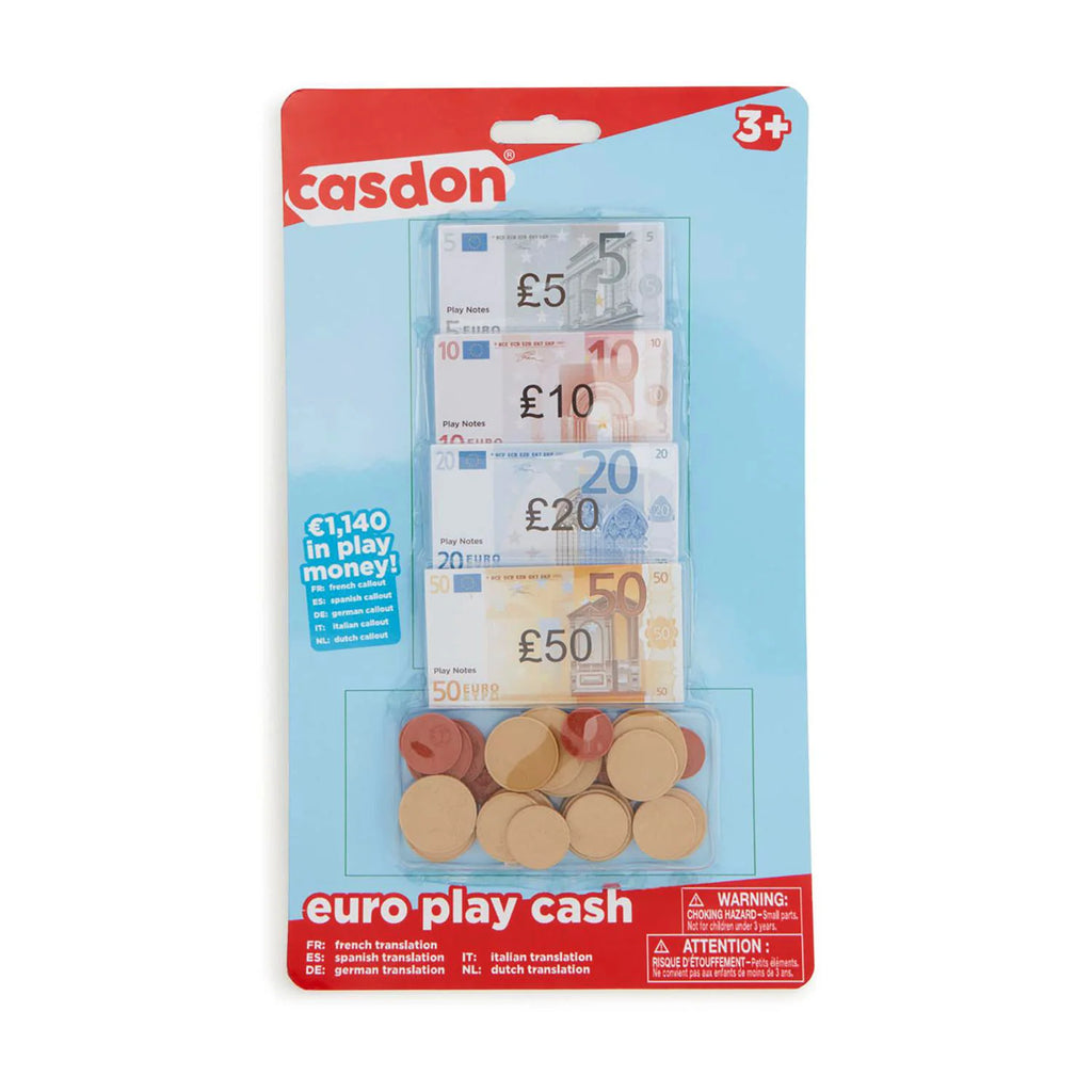 Casdon Play Cash Euros - TOYBOX Toy Shop