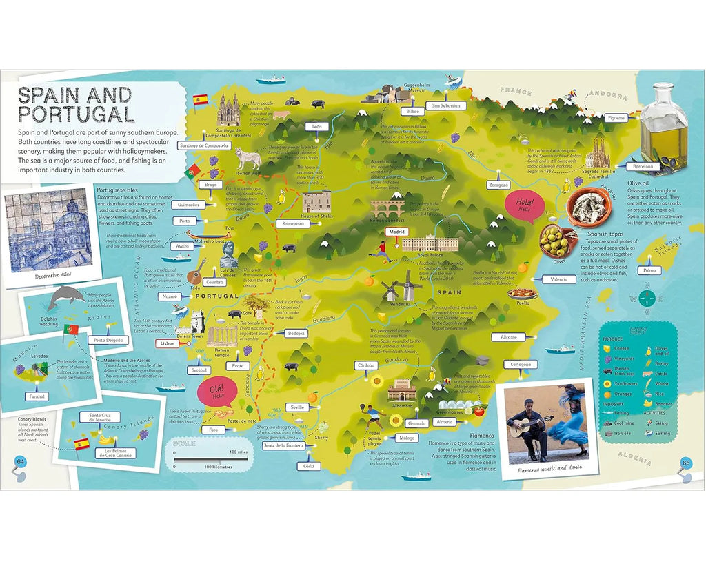 Children's Illustrated Atlas By DK Children - Ages 7-9