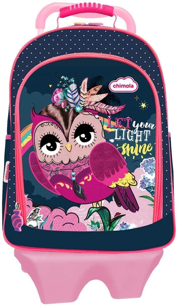 Chimola Owl 45cm Backpack With Removable Trolley - TOYBOX