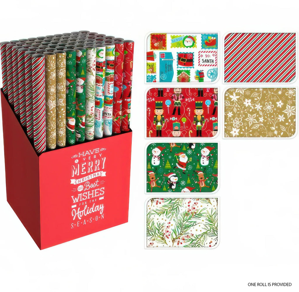 Christmas Gift Wrapping Paper - Assorted Patterns
