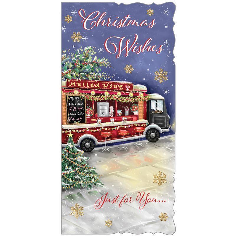 Christmas Mistletoe & Wine Premium Boxed Cards 10 Pack - TOYBOX Toy Shop