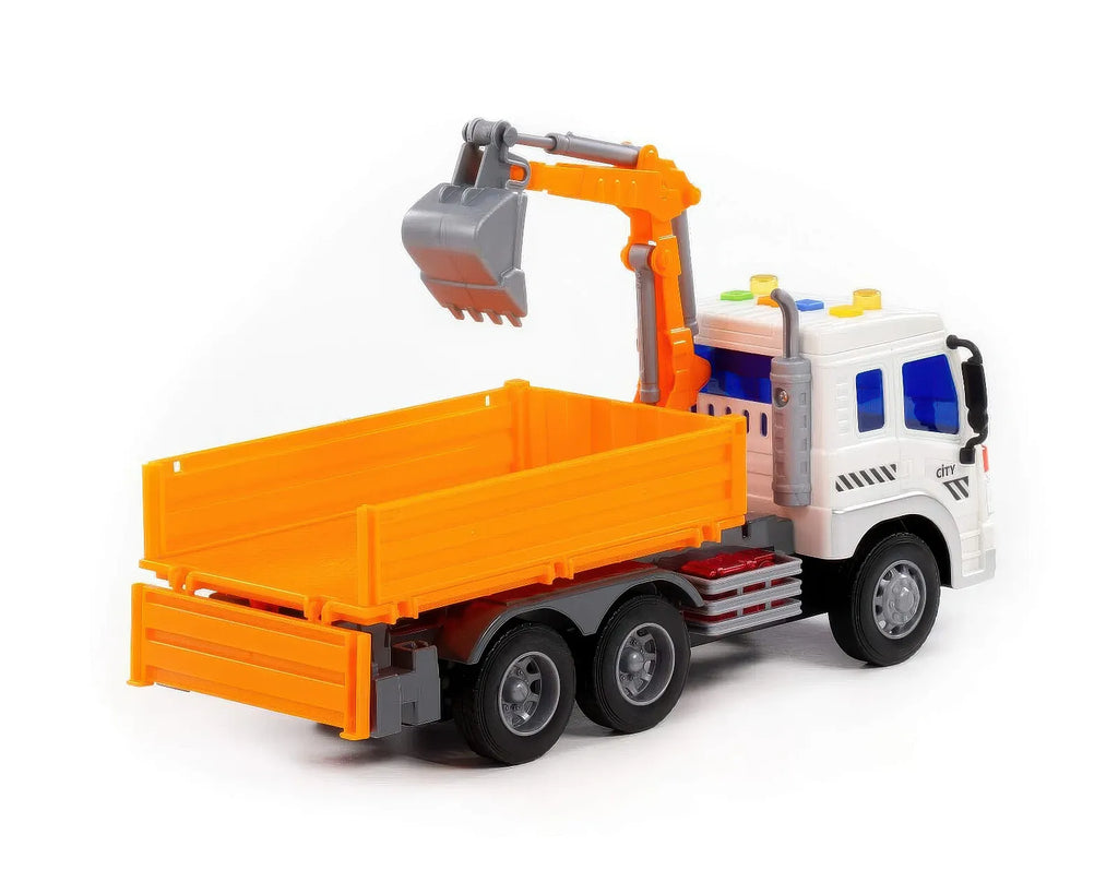 City Drop-side Truck with Shovel Bucket