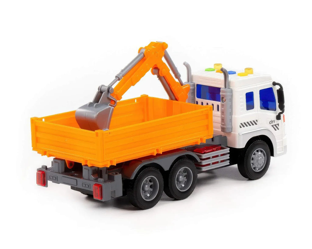 City Drop-side Truck with Shovel Bucket