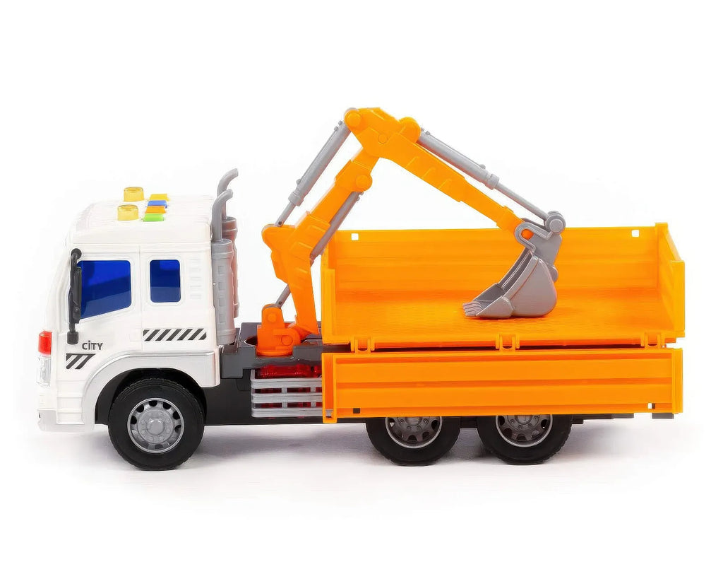 City Drop-side Truck with Shovel Bucket