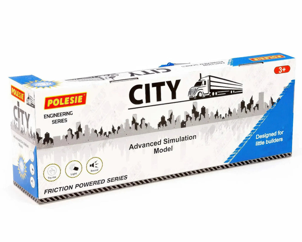 City Timber Truck with Trailer and Crane