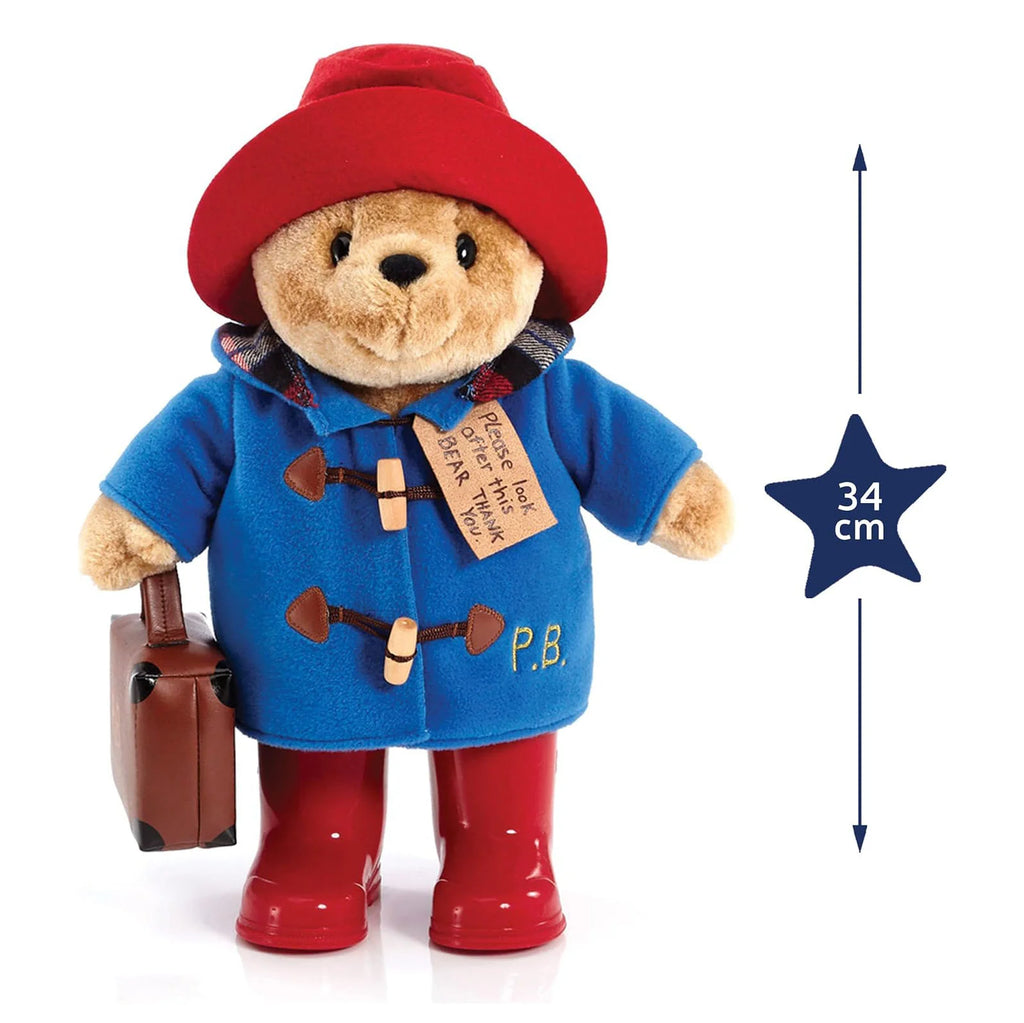 Paddington Bear with Boots and Case 34cm - TOYBOX Toy Shop