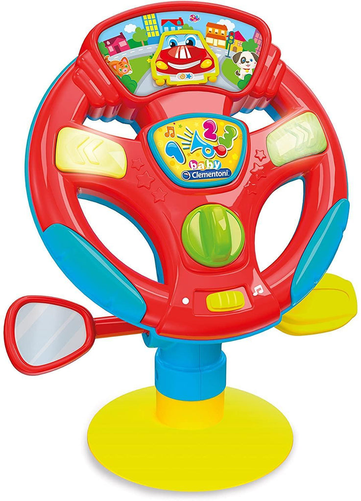 Clementoni Swivel and Steering Wheel Guide Steering Wheel Activity - TOYBOX Toy Shop