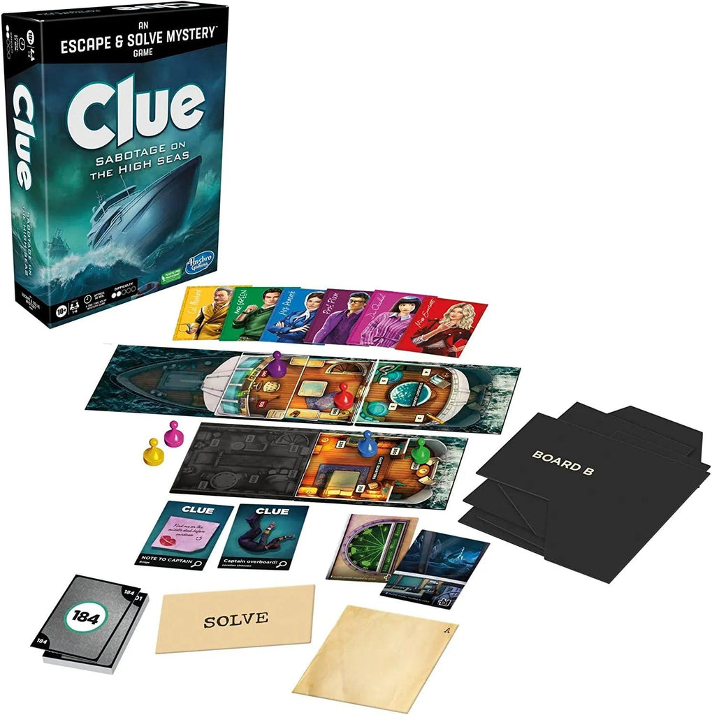 Clue Escape Sabotage on the High Seas Board Game - TOYBOX Toy Shop