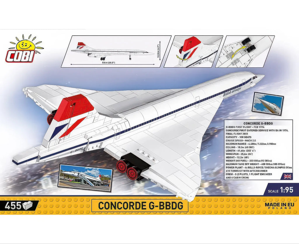 COBI Concorde G-bdg Model Kit