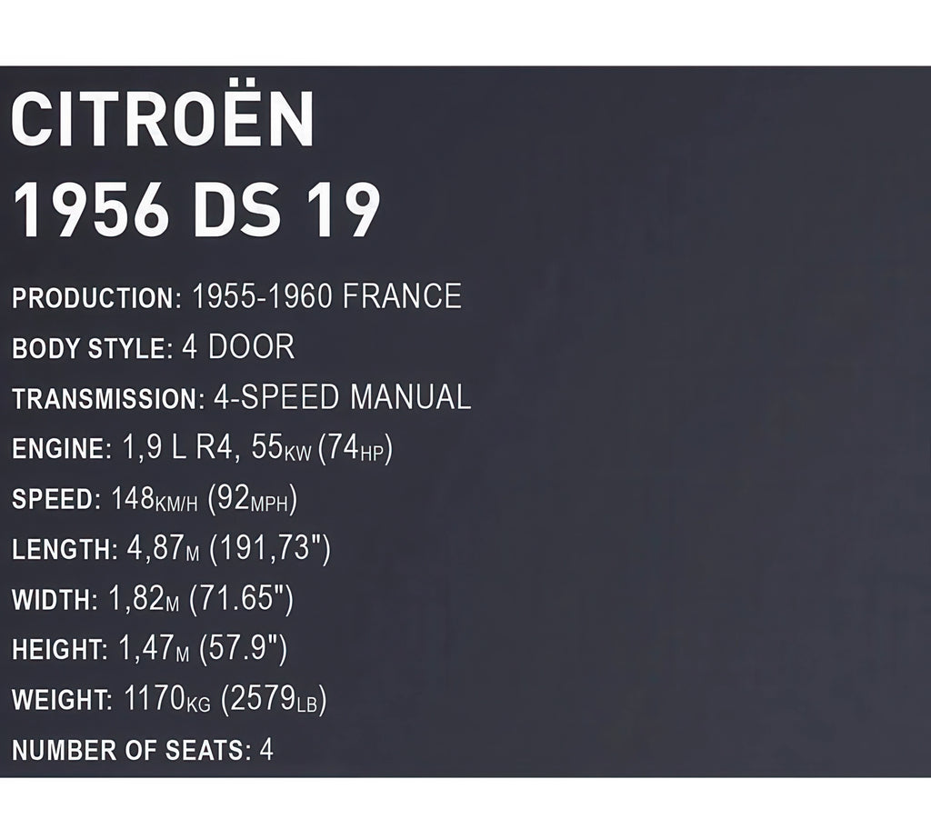 COBI 1956 Citroen Ds 19 Executive Edition