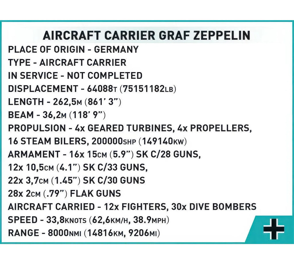COBI Aircraft Carrier Graf Zeppelin