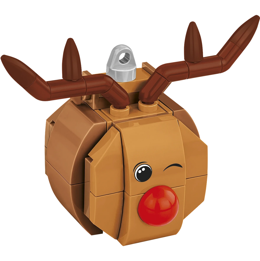 COBI Christmas Tree Decorations - Red-nosed Reindeer