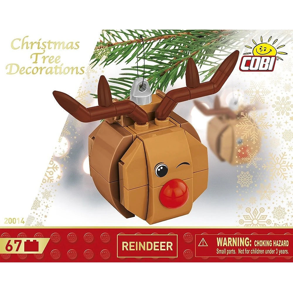 COBI Christmas Tree Decorations - Red-nosed Reindeer