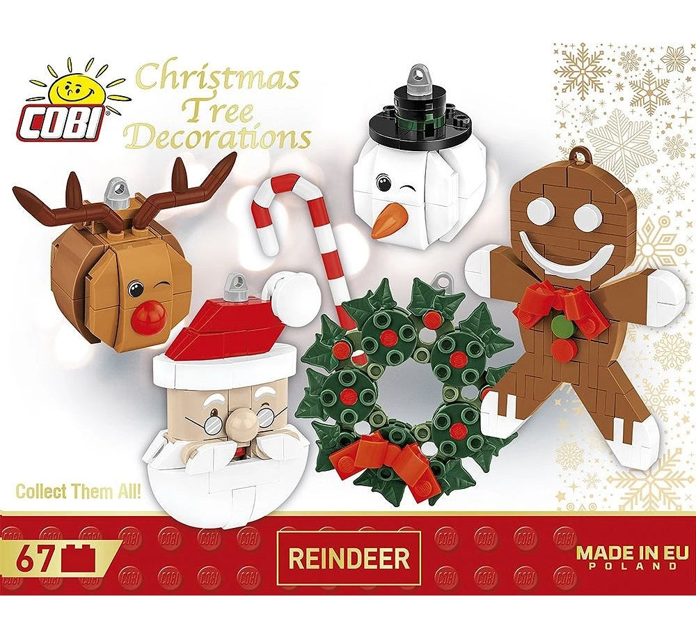 COBI Christmas Tree Decorations - Red-nosed Reindeer