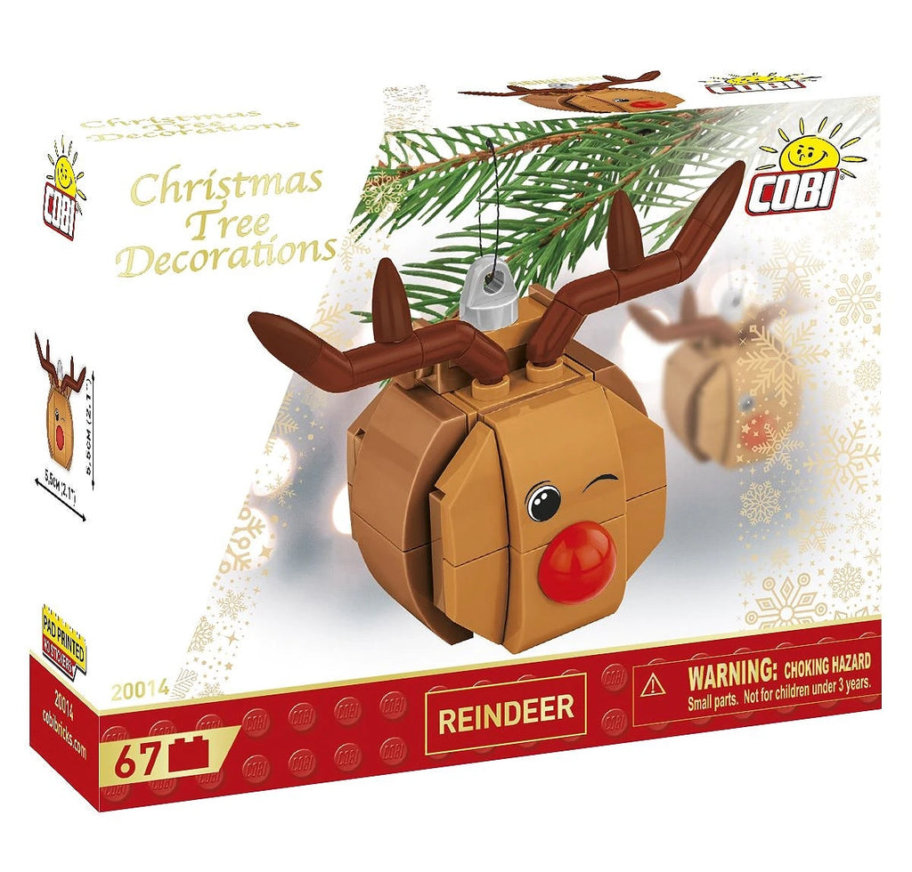 COBI Christmas Tree Decorations - Red-nosed Reindeer