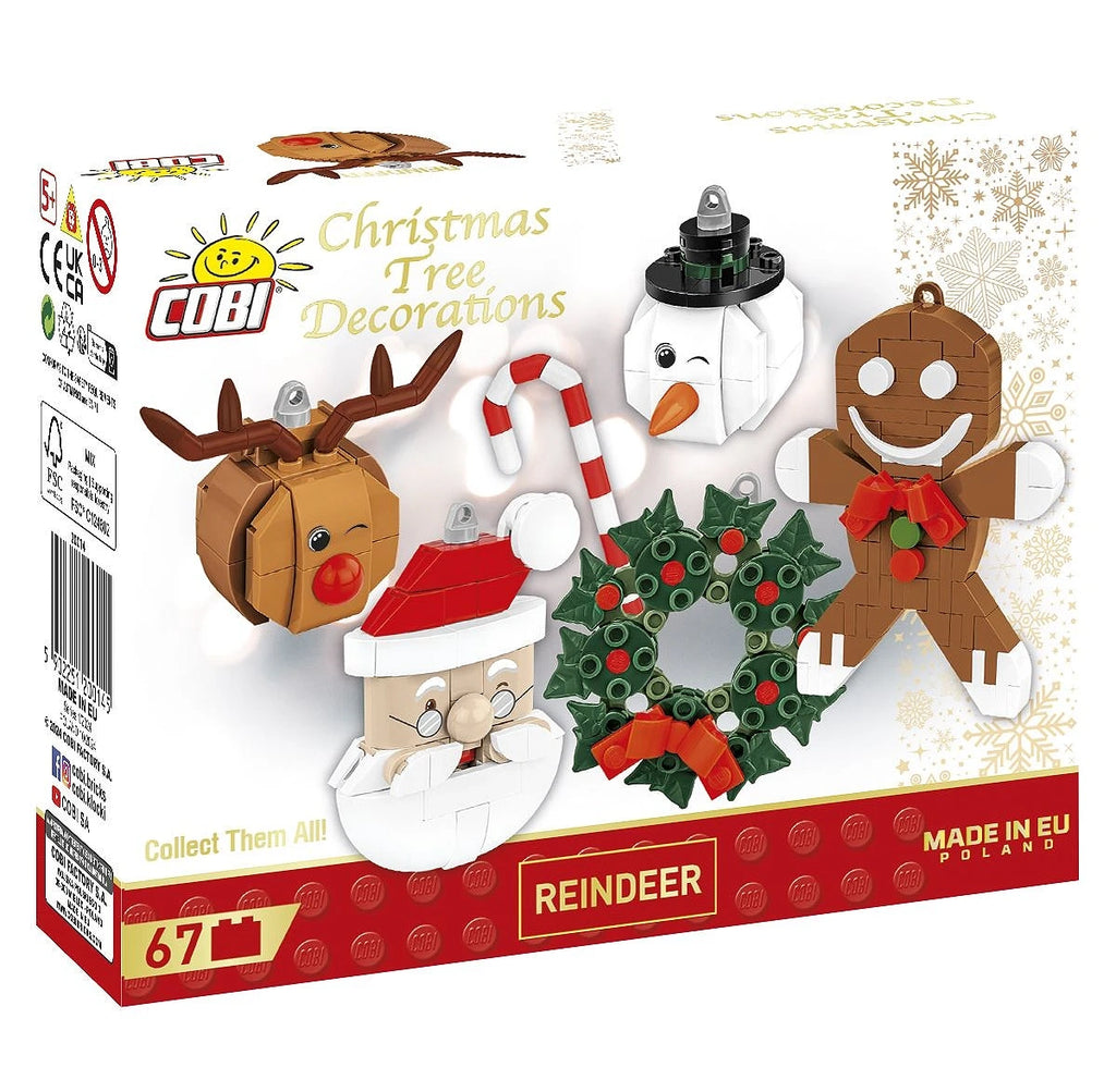 COBI Christmas Tree Decorations - Red-nosed Reindeer