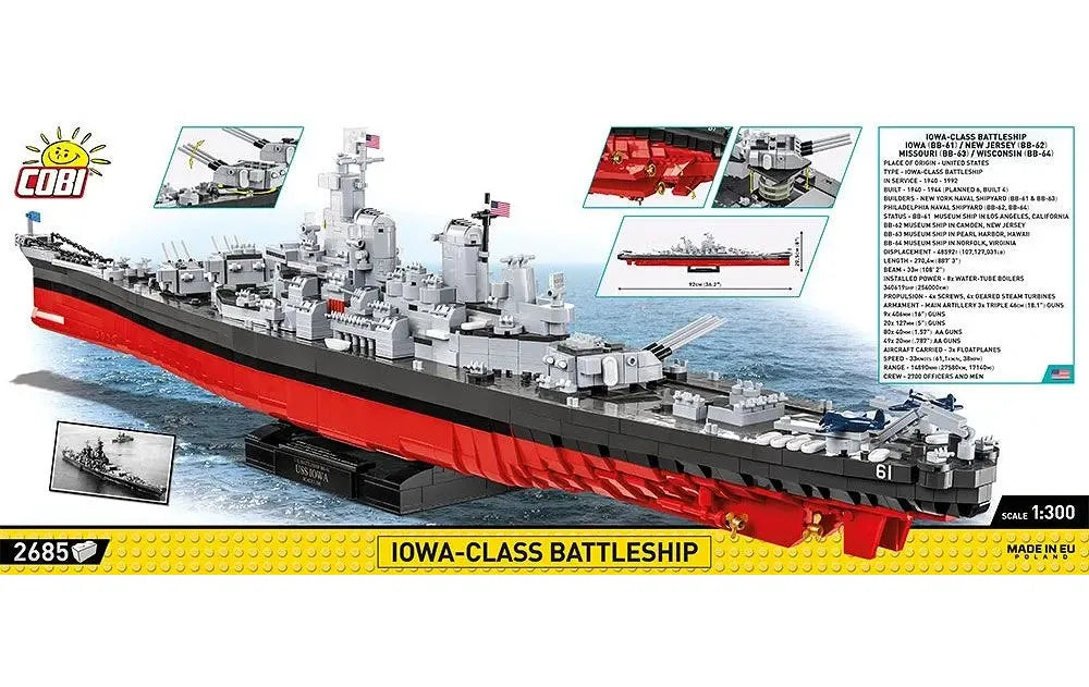 COBI Iowa-class Battleship (4in1) Executive Edition