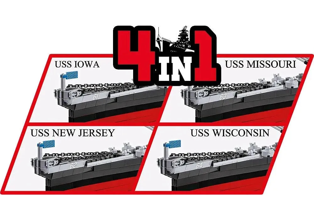 COBI Iowa-class Battleship (4in1) Executive Edition