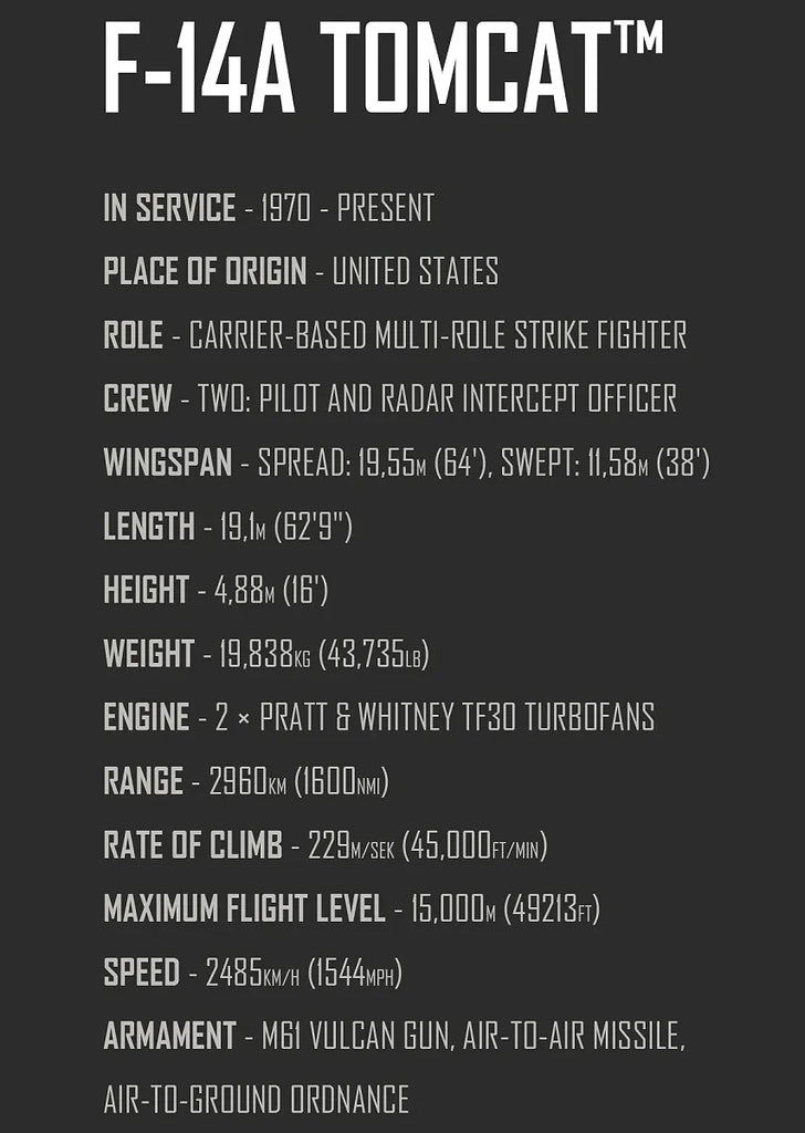 COBI Grumman F-14 Tomcat Top Gun