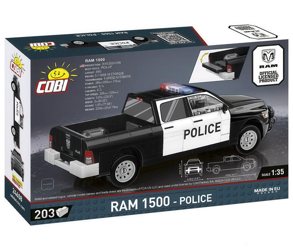 COBI Ram 1500 Police Truck Model Kit
