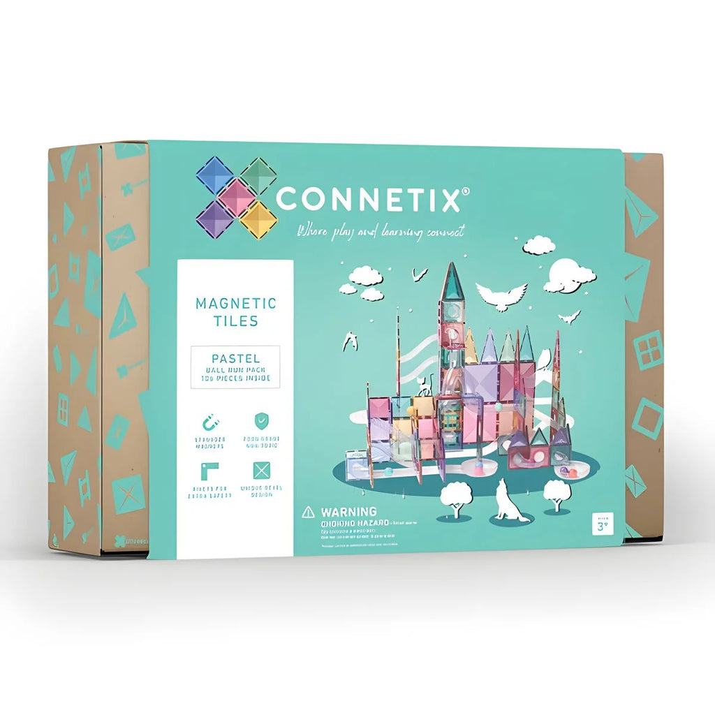 Connetix Magnetic Tiles Pastel Ball Run Pack 106 pc - TOYBOX Toy Shop