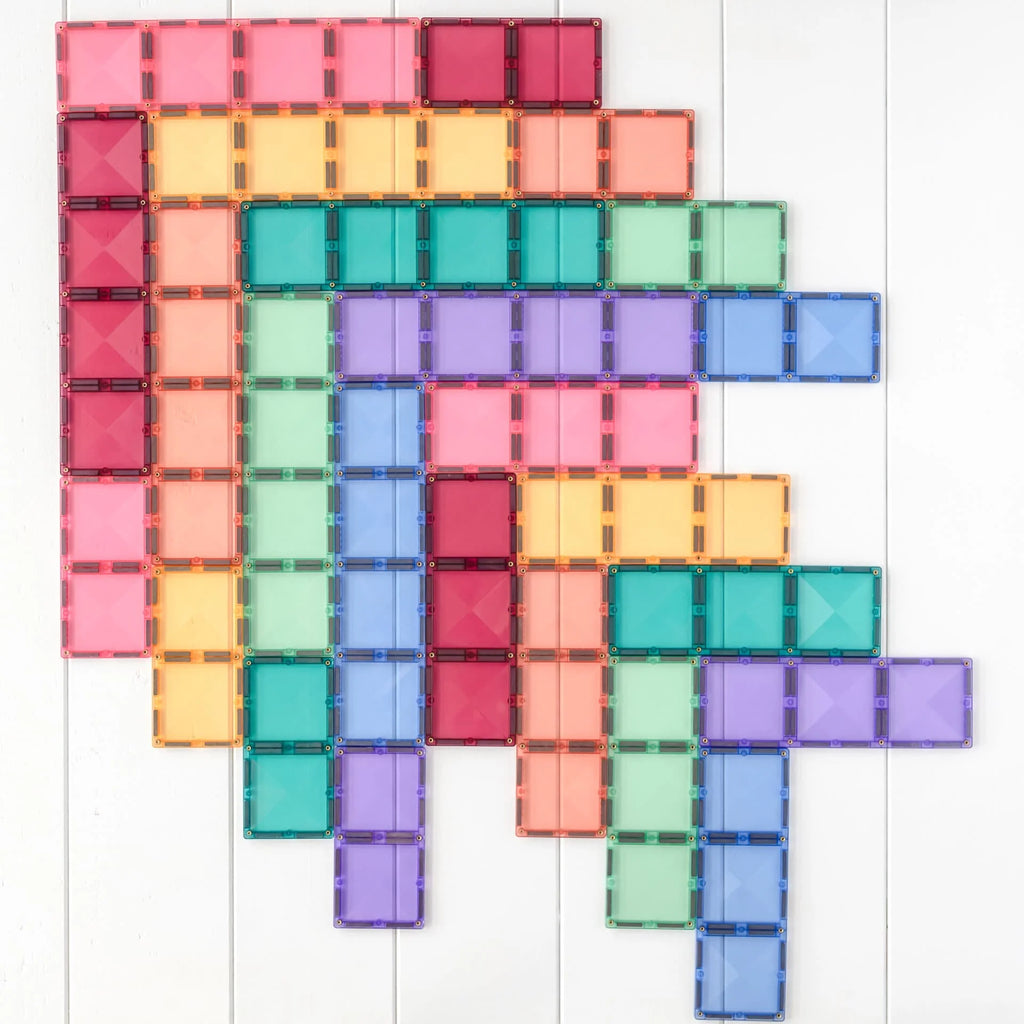 Connetix Magnetic Tiles Pastel Rectangle Pack 24 pc - TOYBOX Toy Shop