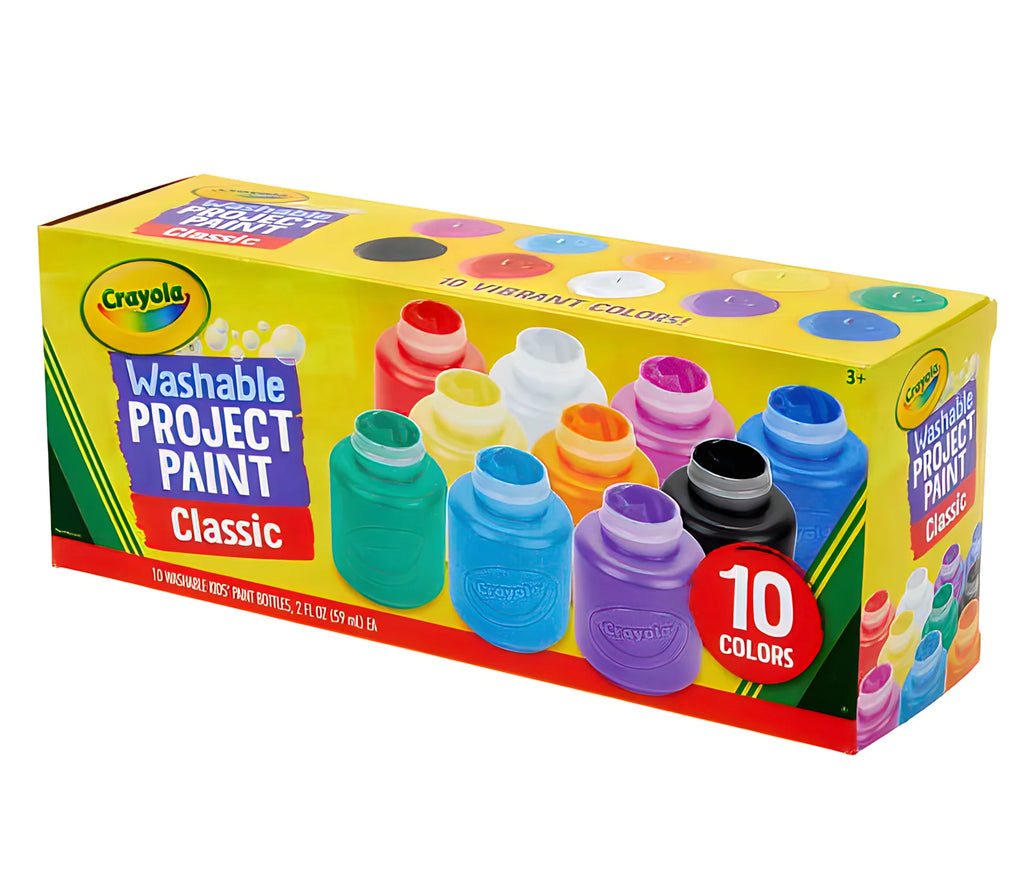 Crayola 10 Washable Kids Paint - TOYBOX Toy Shop