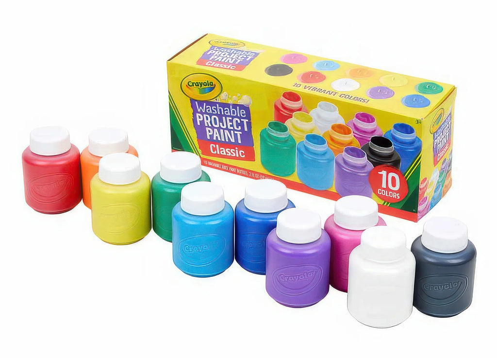 Crayola 10 Washable Kids Paint - TOYBOX Toy Shop