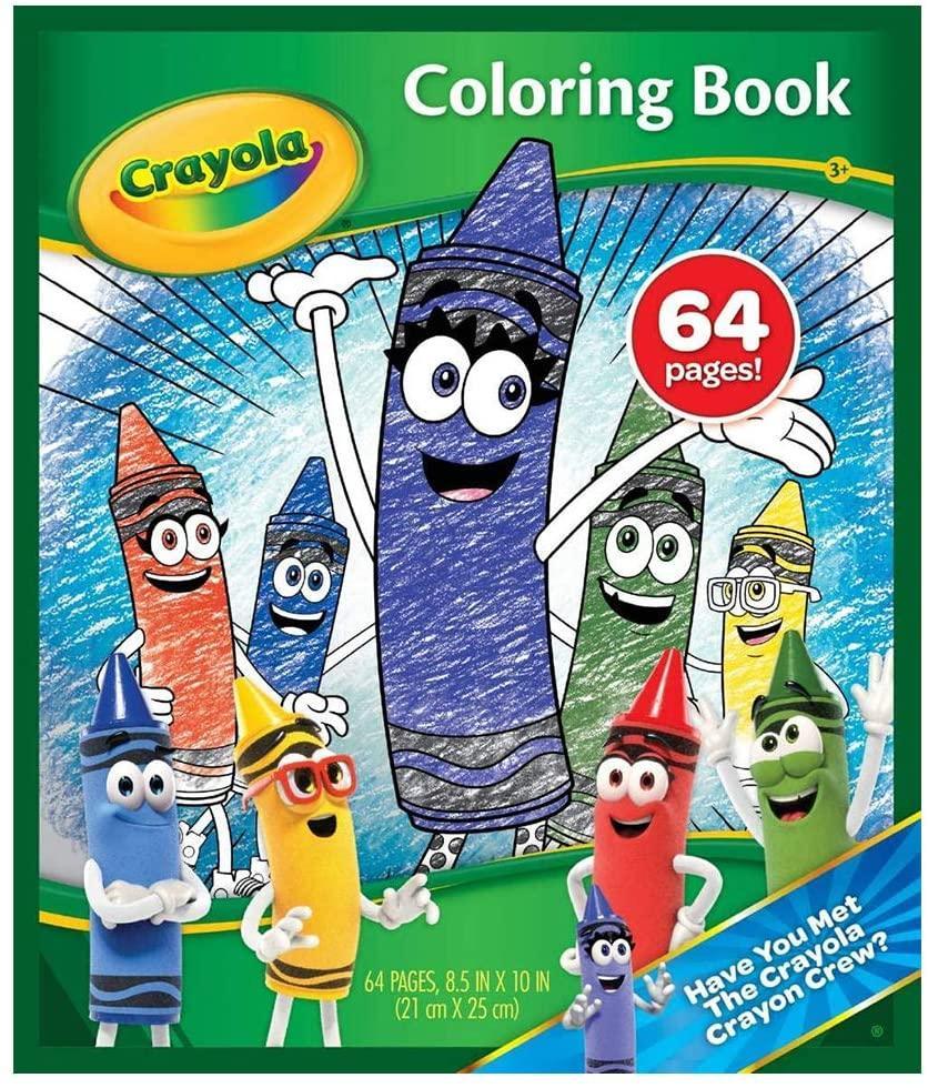 Crayola 64 Page Colouring Book with Crayola Characters - TOYBOX Toy Shop