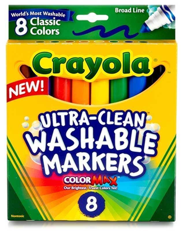 Crayola 8 Ultra Clean Washable Markers Assortment - TOYBOX Toy Shop