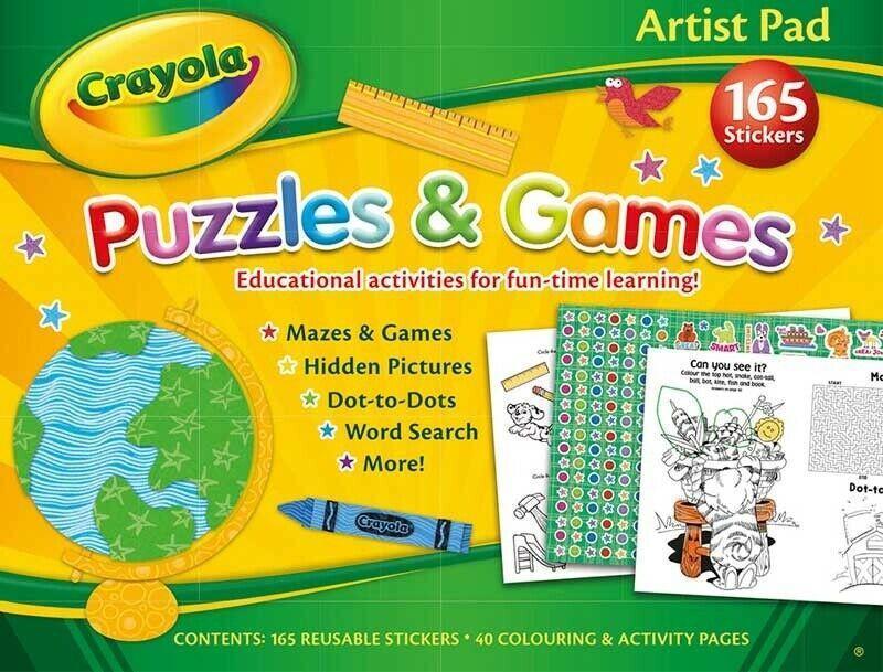 Crayola Artist Pad Puzzles & Games - TOYBOX Toy Shop