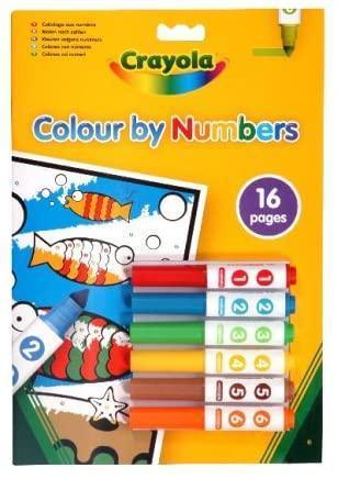 Crayola Colour By Number Mini Markers Pack of 6 - TOYBOX Toy Shop