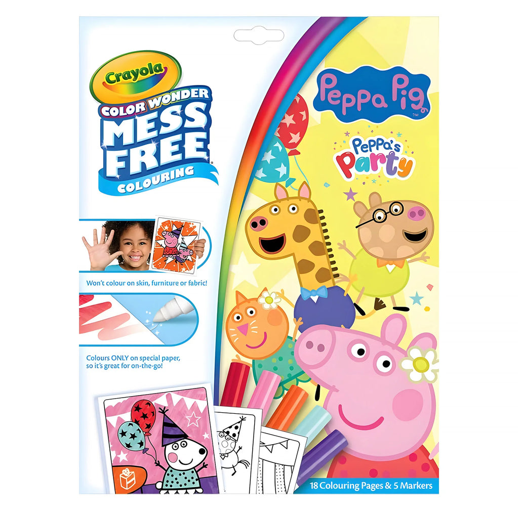 Crayola Colour Wonder Peppa Pig Colouring Book - TOYBOX Toy Shop