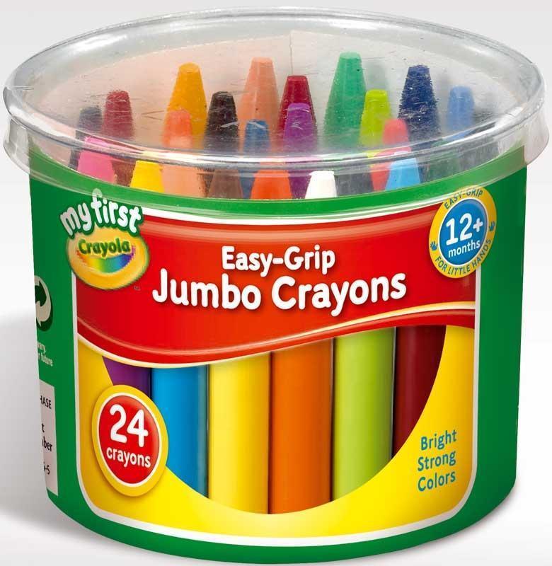 Crayola Easy Grip My First Jumbo Crayons 24 Colours - TOYBOX Toy Shop