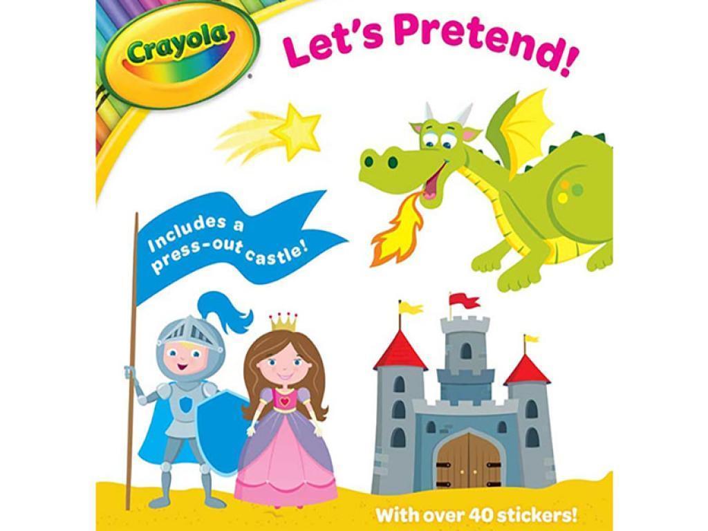 Crayola Let's Pretend Activity Book With 40 Stickers - TOYBOX