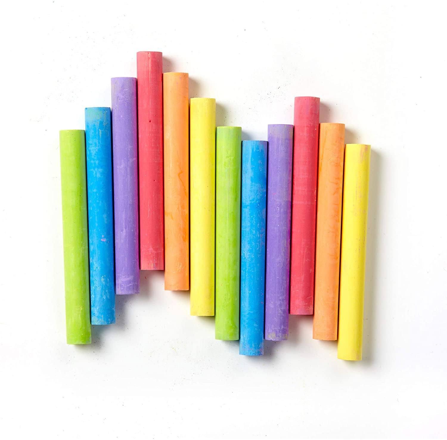 Multiple Pack Chalk Crayola Multi-coloured Chalk 12 Pack | Buy Online at ♥️ TOYBOX