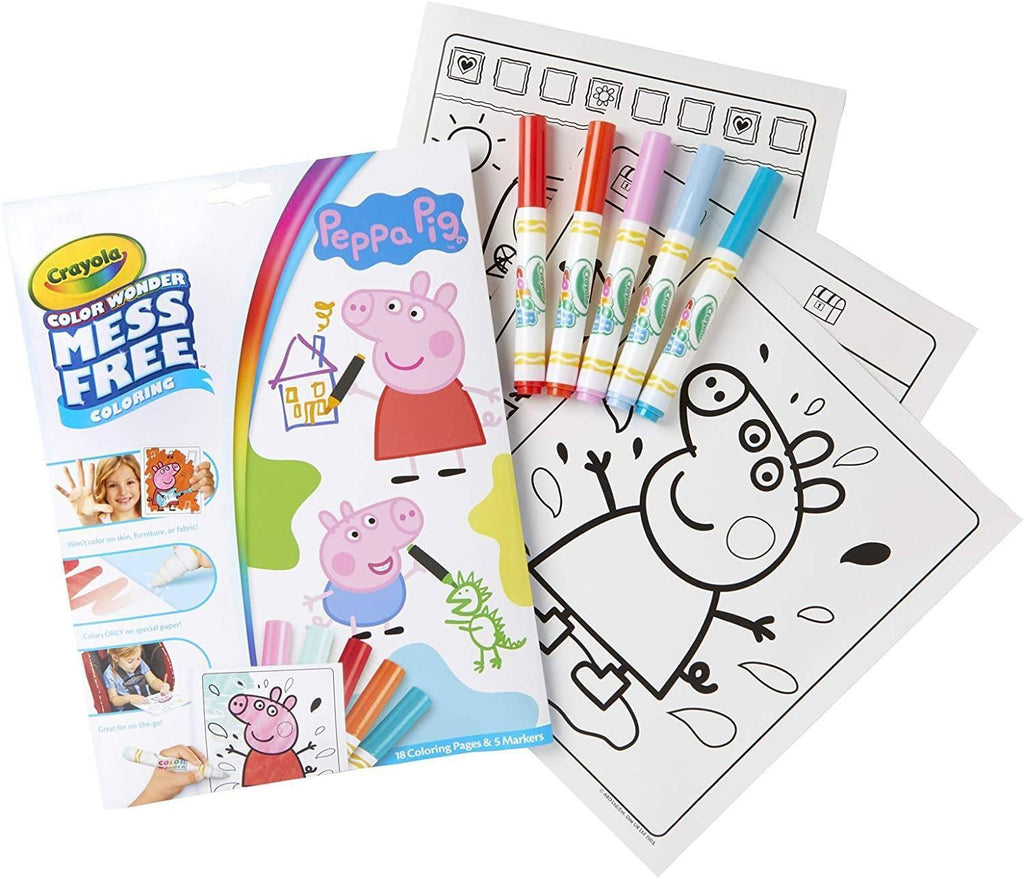 Crayola Pegga Pig Color Wonder Mess-Free Book - TOYBOX Toy Shop