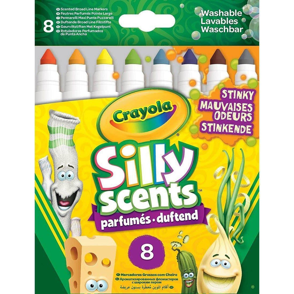 Crayola Silly Scents Broadline Perfumed Markers, 8 Colours - TOYBOX Toy Shop