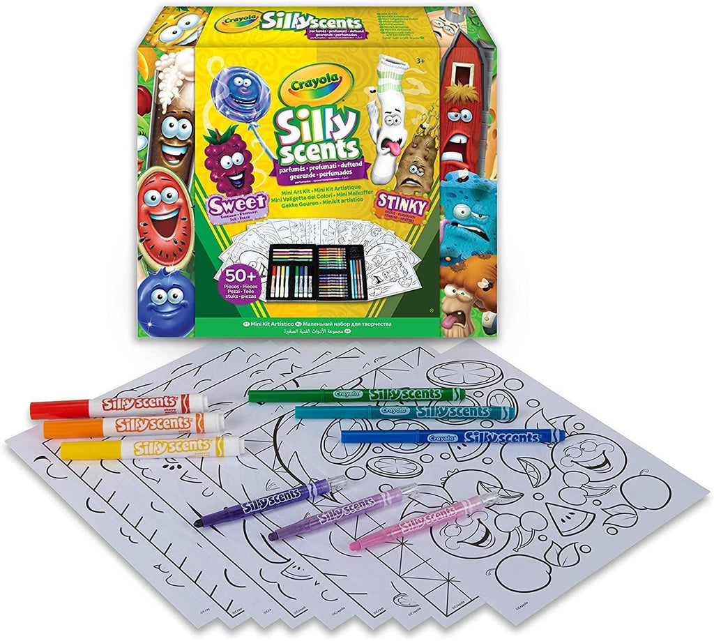 Crayola Silly Scents Mini Inspiration Art Case Colouring Set - TOYBOX Toy Shop