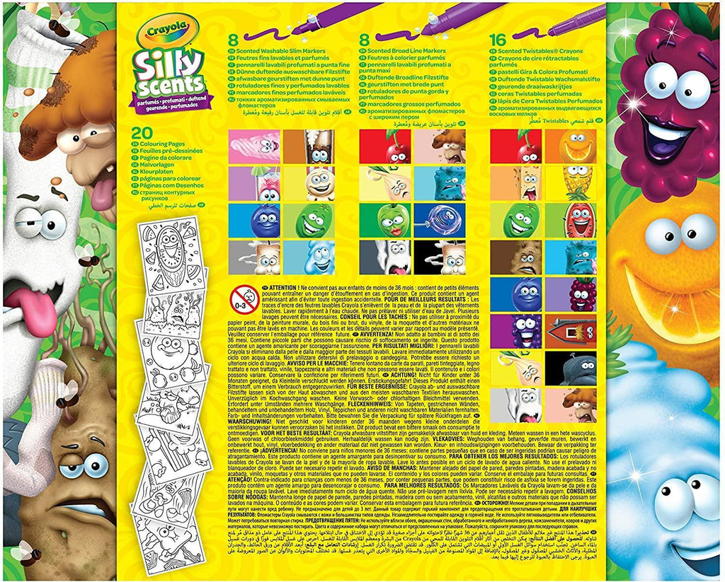 Crayola Silly Scents Mini Inspiration Art Case Colouring Set - TOYBOX Toy Shop