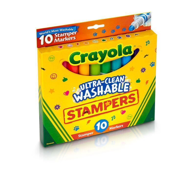 Crayola Ultra-Clean Washable Marker Stampers - TOYBOX