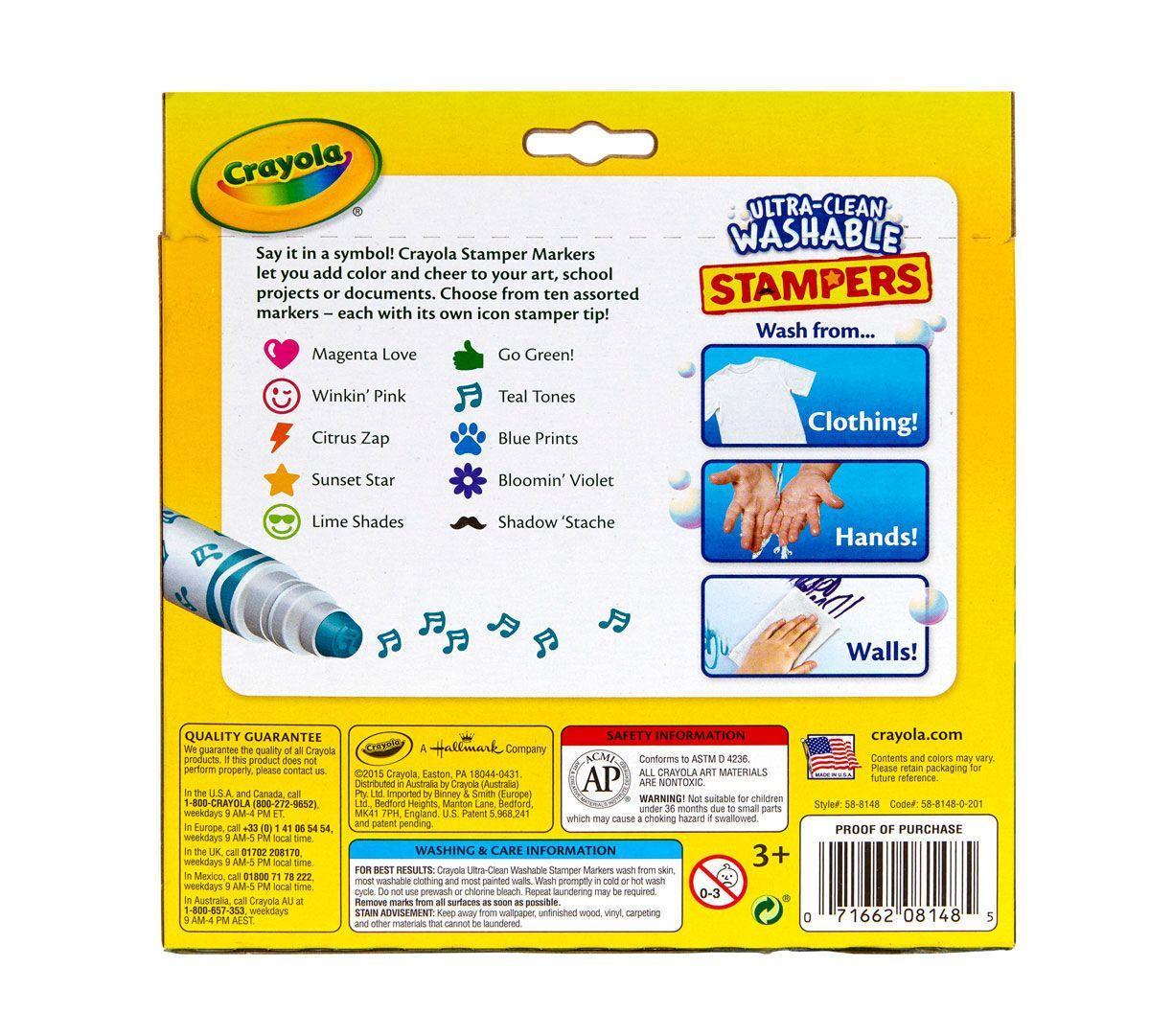 Crayola Ultra-Clean Washable Marker Stampers – TOYBOX