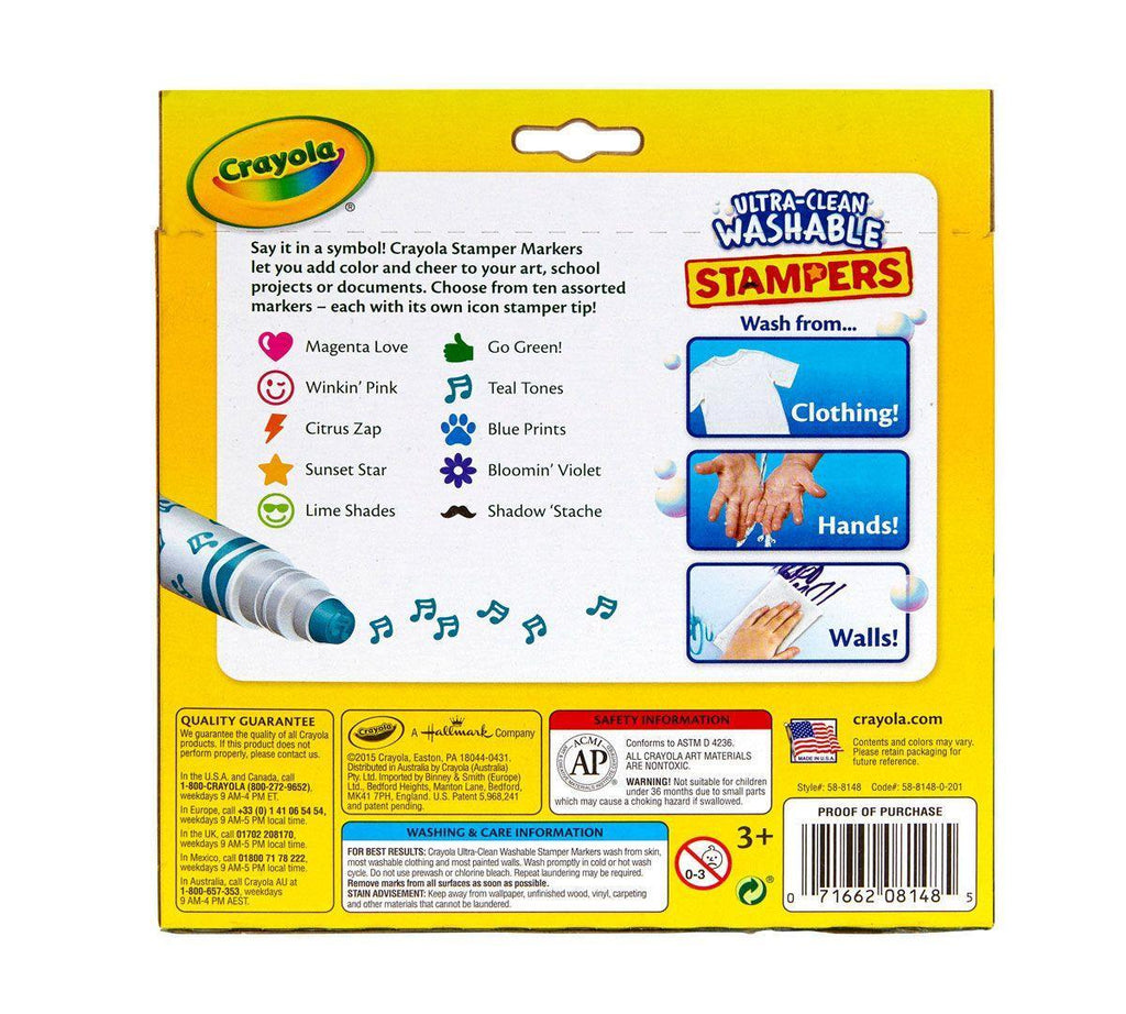 Crayola Ultra-Clean Washable Marker Stampers - TOYBOX Toy Shop